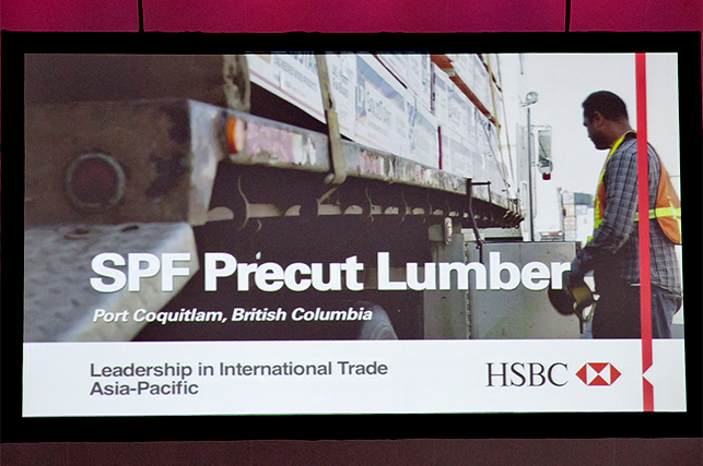 SPF Precut Lumber at the HSBC International Business Awards