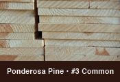 SPF Precut Lumber - Ponderosa Pine #3 Common