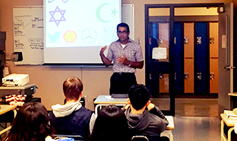 Mr. Ali Asghar, Mr. Vicky Patel, Ms. Dasein Nearing, Mr. Muhammad Amir, and Mr. Gerald Schweighofer at the Schweighofer Prize 2013