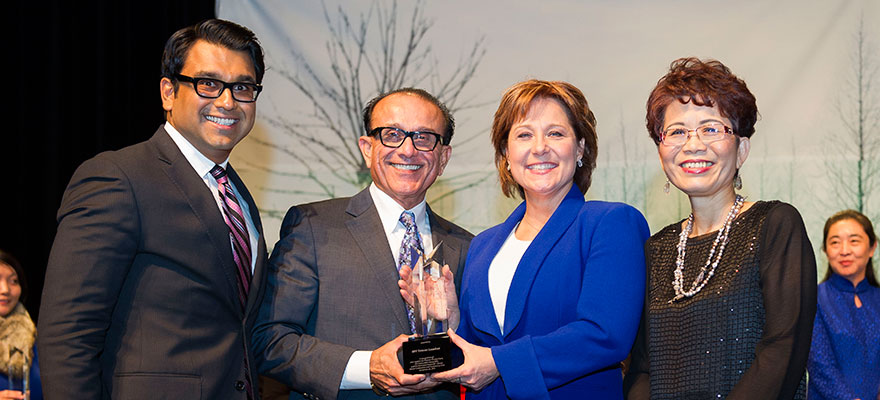 christy clark presents award to spf lumber