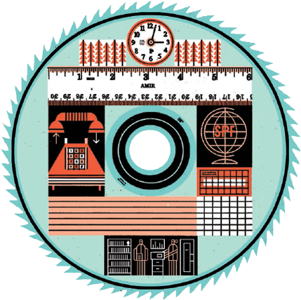 spf precut lumber saw blade graphic