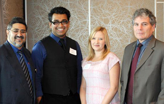 North Vancouver Mayor's Luncheon. Tazdi Khaoliwala, Mo Amir, Stacy Chala and Gary Mathiesen